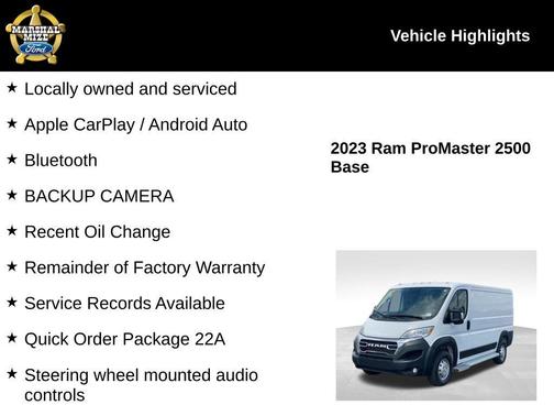 2023 RAM ProMaster 2500 Base