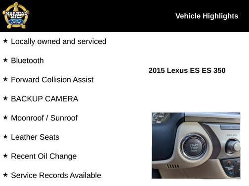 2015 Lexus ES 350 350