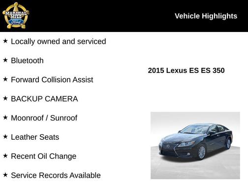 2015 Lexus ES 350 350