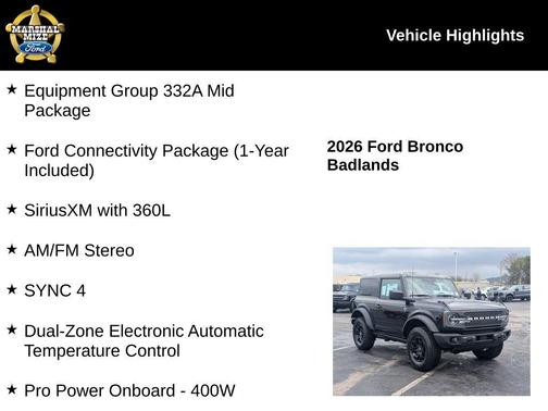 2026 Ford Bronco Badlands