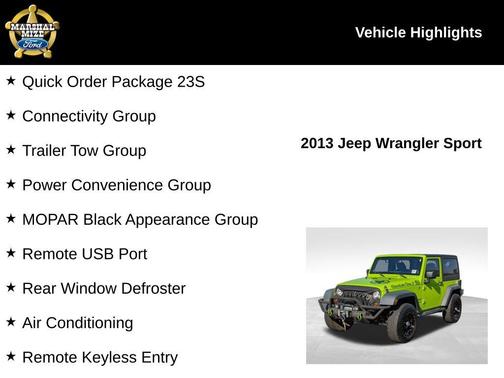 2013 Jeep Wrangler Sport