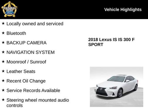 2018 Lexus IS 300 Base