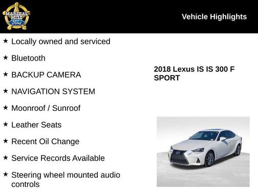 2018 Lexus IS 300 Base