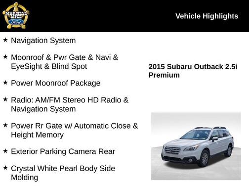 2015 Subaru Outback 2.5i Premium