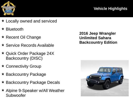 2016 Jeep Wrangler Unlimited Sahara