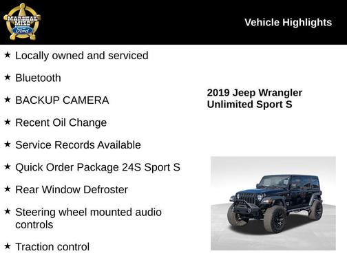 2019 Jeep Wrangler Unlimited Sport
