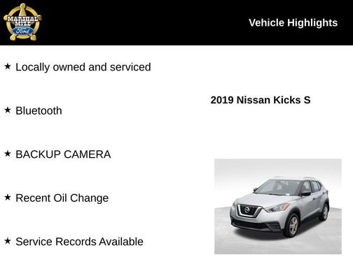 2019 Nissan Kicks S