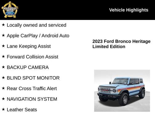 2023 Ford Bronco Heritage Limited Edition