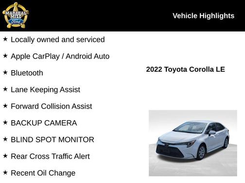 2022 Toyota Corolla LE