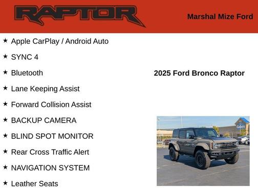 2025 Ford Bronco Raptor