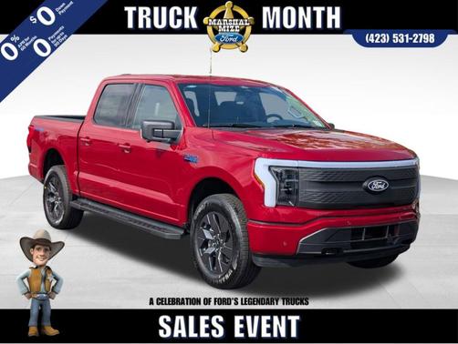 Rapid Red Metallic Tinted Clearcoat 2025 Ford F-150 Lightning Flash Truck