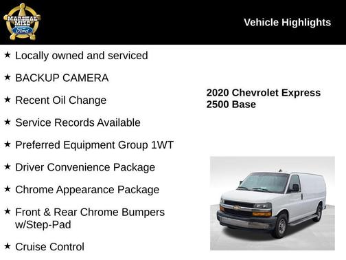 2020 Chevrolet Express 2500 Work Van