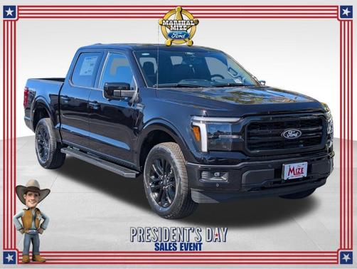 Agate Black Metallic 2025 Ford F-150 Lariat Truck