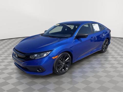 Aegean Blue Metallic 2019 Honda Civic Sport