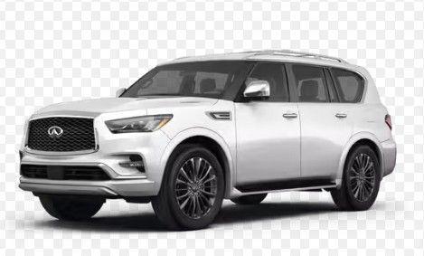 Moonstone White 2023 INFINITI QX80 SENSORY AWD