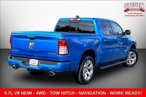 Hydro Blue Pearlcoat 2022 RAM 1500 Big Horn/Lone Star