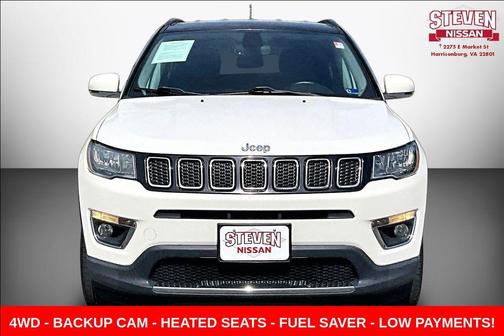 White Clearcoat 2019 Jeep Compass Limited
