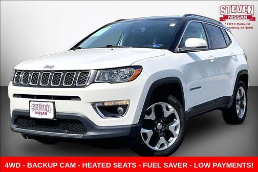 White Clearcoat 2019 Jeep Compass Limited