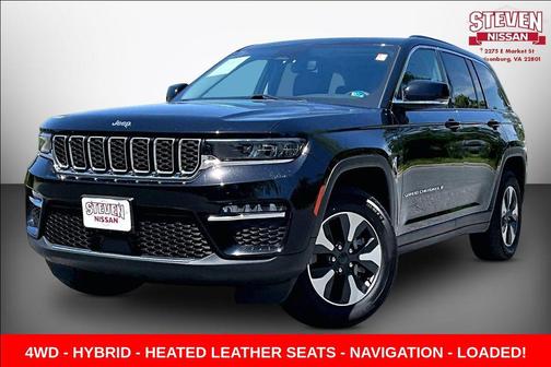 Diamond Black Crystal Pearlcoat 2023 Jeep Grand Cherokee 4xe Base