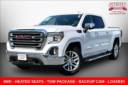 White Frost Tricoat 2020 GMC Sierra 1500 SLT