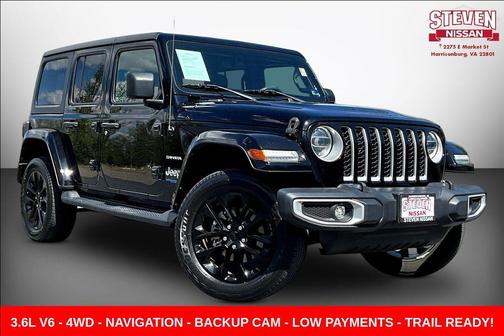 Black Clearcoat 2021 Jeep Wrangler Unlimited 4xe Sahara
