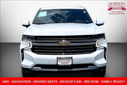 Summit White 2022 Chevrolet Tahoe LT