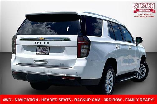 Summit White 2022 Chevrolet Tahoe LT