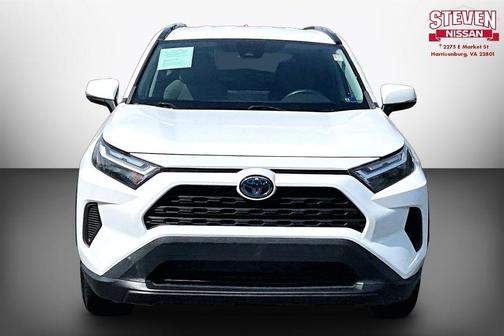 White 2022 Toyota RAV4 Hybrid XLE