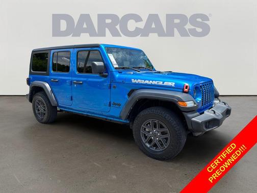 Hydro Blue Pearl 2024 Jeep Wrangler Sport