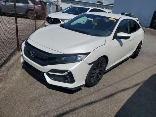 Platinum White Pearl 2020 Honda Civic Sport