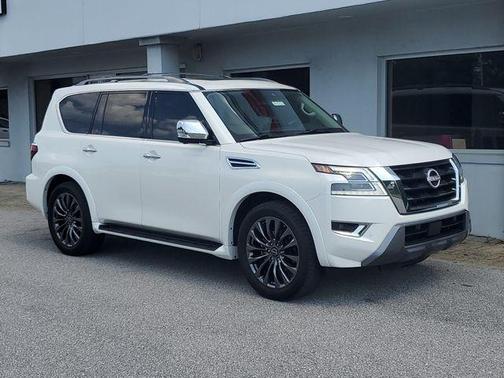 Aspen White 2024 Nissan Armada Platinum