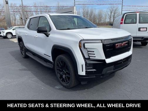 Summit White 2026 GMC Sierra EV Elevation
