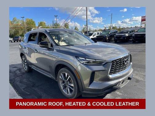 Warm Titanium 2023 INFINITI QX60 Luxe