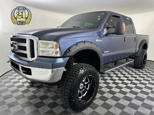 Blue 2005 Ford F-350 Lariat