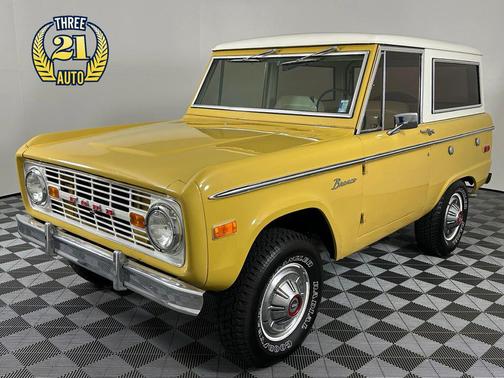 Yellow 1973 Ford Bronco