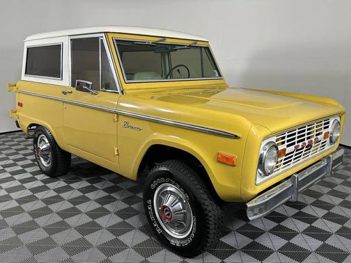 Yellow 1973 Ford Bronco