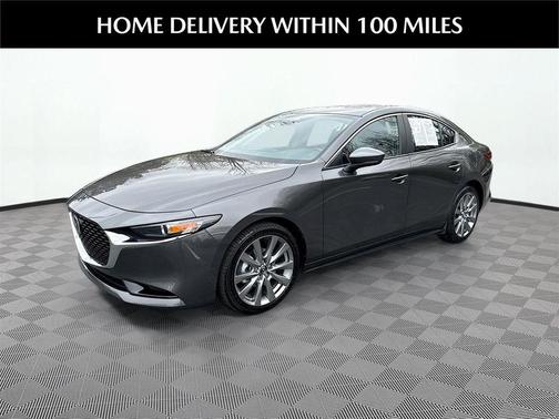 Machine Gray Metallic 2025 Mazda Mazda3 FWD w/Preferred Package