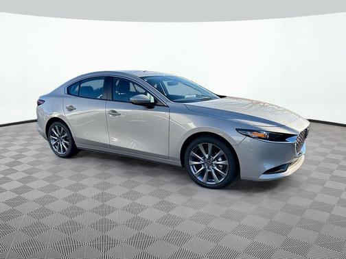 Platinum Quartz Metallic 2026 Mazda Mazda3 FWD w/Preferred Package