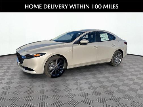 Platinum Quartz Metallic 2026 Mazda Mazda3 FWD w/Preferred Package