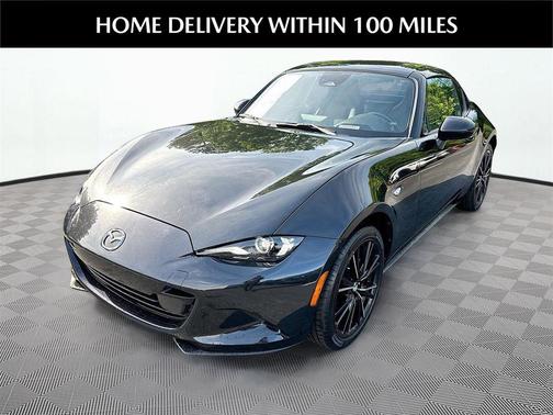 Jet Black Mica 2024 Mazda MX-5 Miata RF Grand Touring