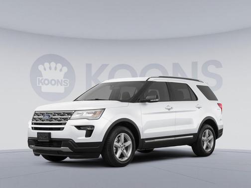 White Platinum 2018 Ford Explorer Sport