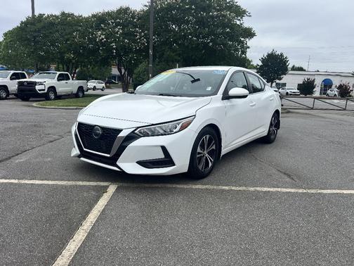 Aspen White 2021 Nissan Sentra SV
