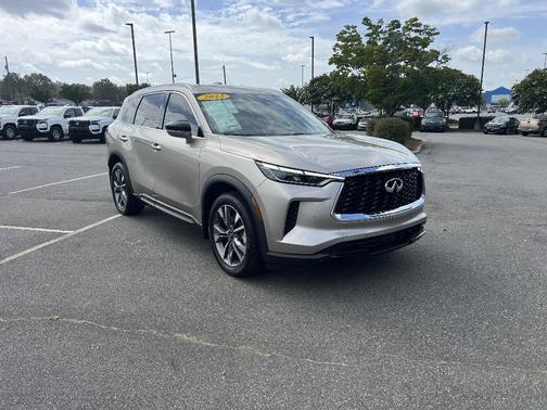 Warm Titanium 2023 INFINITI QX60 Luxe