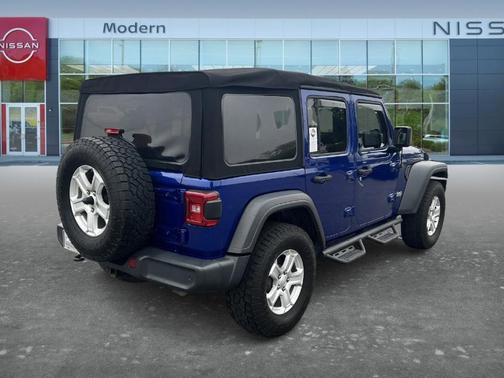Blue 2018 Jeep Wrangler Unlimited Sport