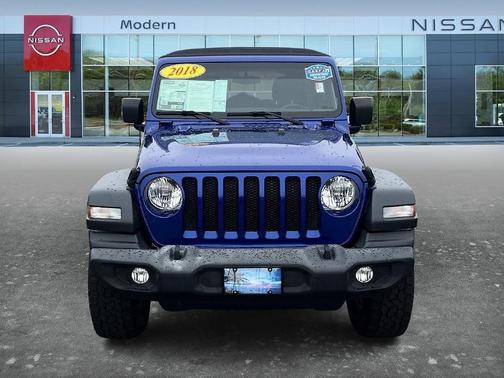 Blue 2018 Jeep Wrangler Unlimited Sport