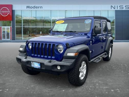 Blue 2018 Jeep Wrangler Unlimited Sport