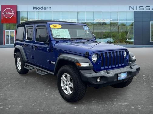Blue 2018 Jeep Wrangler Unlimited Sport
