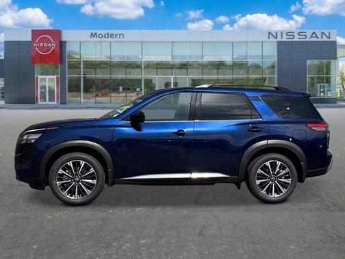 Deep Ocean Blue 2026 Nissan Pathfinder Platinum