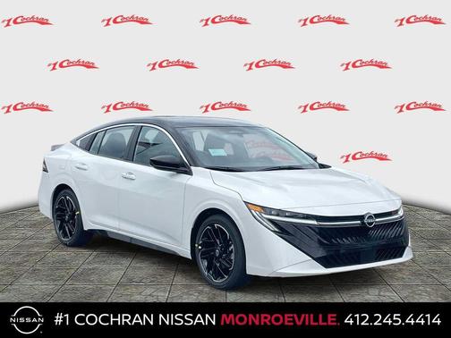 Aspen White Tricoat/Super Black 2026 Nissan Sentra SR
