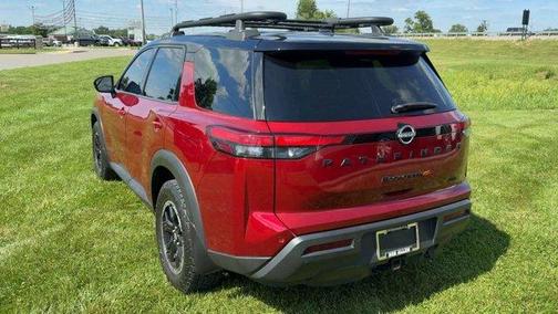 2 Tone Red / Black Roof 2023 Nissan Pathfinder Rock Creek